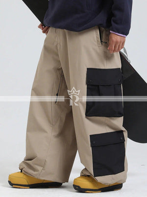 Oversized Contrast Pocket Cargos
