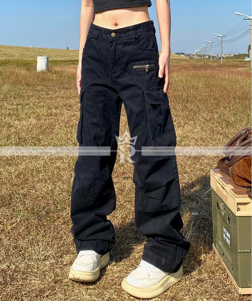Women's Solid Color Cargo Pant