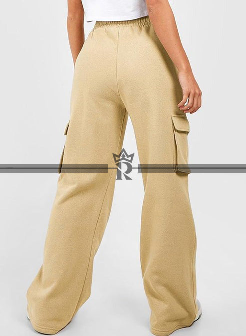 Drawstring Wide Leg Cargo Pants