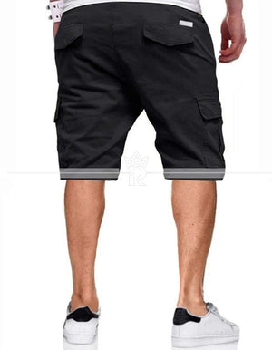 Flip Pocket Drawstring Waist Shorts