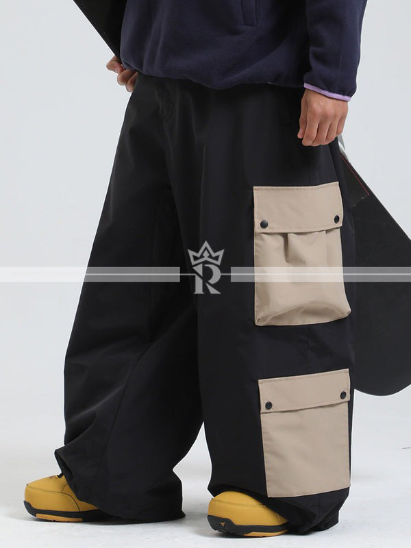 Oversized Contrast Pocket Cargos