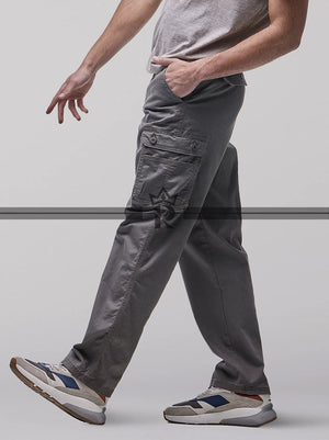 Relaxed Fit Cargo Twill Pant