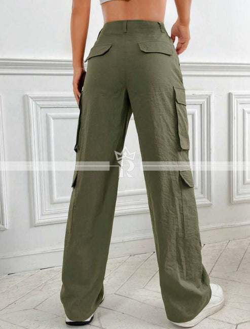 Flap Pocket Side Cargo Pants