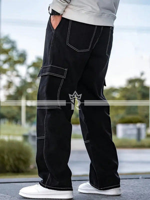 Contrast Stitch Cargos