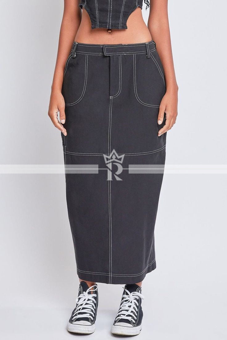 Urban Explorer Twill Skirt (Charcoal Grey)